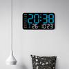 Large Digital Wall Clock With Led Display With Date Temperature Timer Humidity Week For Living Room Bedroom Gift For Seniors