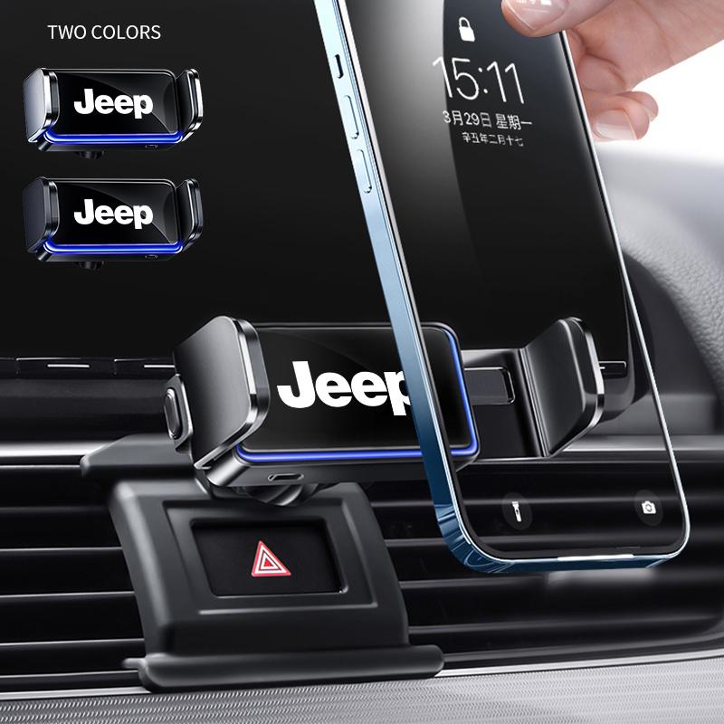 New 1pcs Car Mobile Phone Holder Support Car Cell Phone Holder For Jeep Wrangler Grand Cherokee Compass Renegade Cherokee Gladiator
