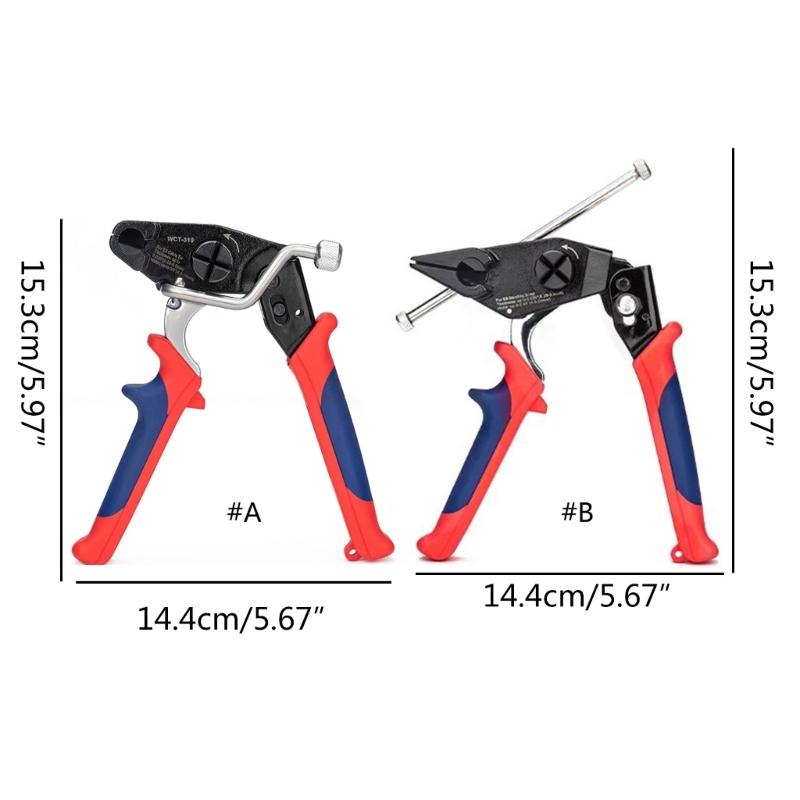 Cable Tie Fastener Stainlesss Steel Cable Tie Guns Metal Zips Tie Tightener for Fastening & Trimming Easy To Use