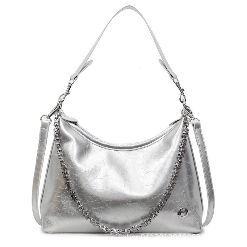 This year, the popular underarm bag women's 2025 new large-capacity simple messenger bag texture versatile bucket tote bag