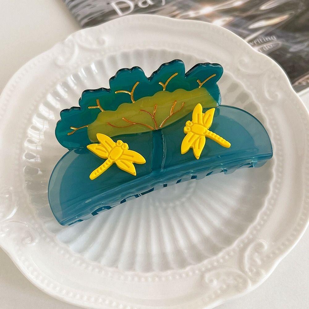 Korean Style Shell Hair Claw Elegant Geometry Shark Clip Personalized Ocean Series Hair Claw  Girls