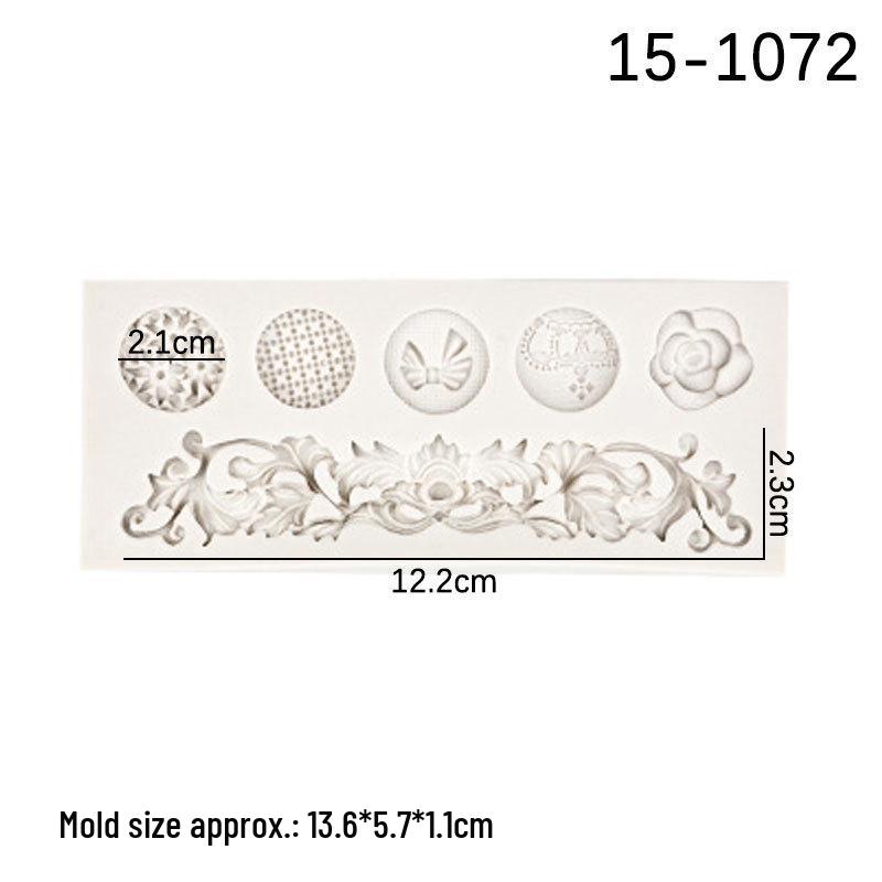 

Тисненая силиконовая форма в стиле ретро с цветочным узором для украшения торта