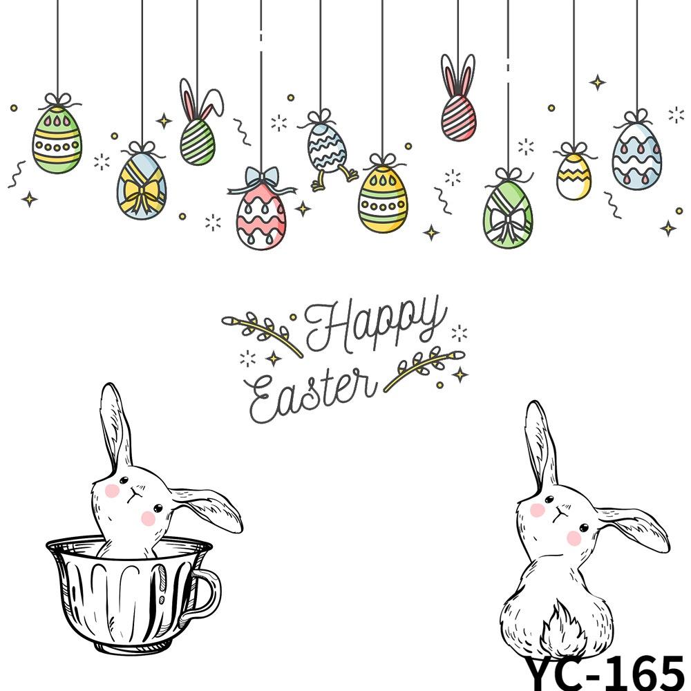 1 шт. Пасхальная силиконовая прозрачная печать для блокнота, штамп DIY OS-204