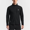 Fila Fitness Basic Minimalist Sports Casual Versatile Comfortable Knitted Jacket Men Jackets Deep-Black A11M611502FBK