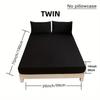 Black, White, and Gray Solid Color Fitted Sheet Bedding—super Soft and Skin-friendly Sheets with Deep Pocket Mattress Topper