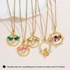 Nature-Inspired Enamel Bee and Dragonfly Wing Pendant Necklace