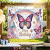 Butterfly Flower Party Backdrop 1pc - Celebration Decor