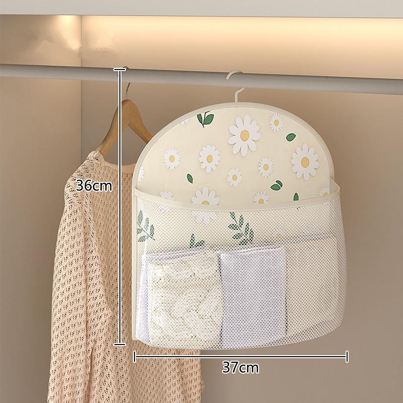 2/3Layer Large Capacity Storage Mesh Bag Underwear Socks Storage Bag Breathable Wardrobe Organizer With Clothes Hanger