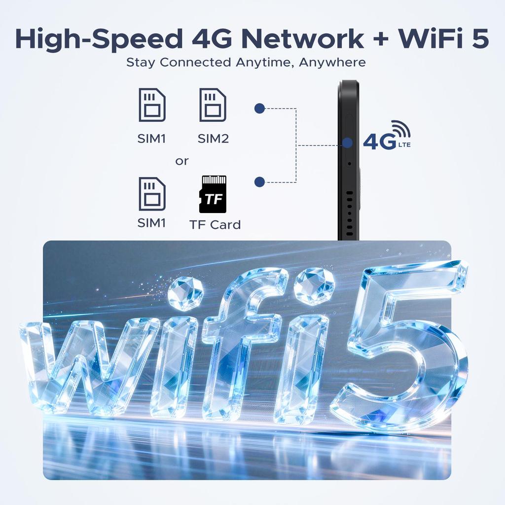 Tableta AP12 Pro de 12 pulgadas, 2.4K 120Hz Android 16, 48 GB + 256 GB/2 TB, 12000 mAh, Octa-Core, WiFi 5, Face ID, 4G LTE, Tableta con Teclado, Lápiz, Funda