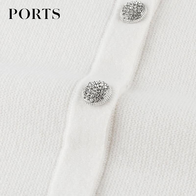 PORTS Women's Beaded Wool Cardigan Sweater