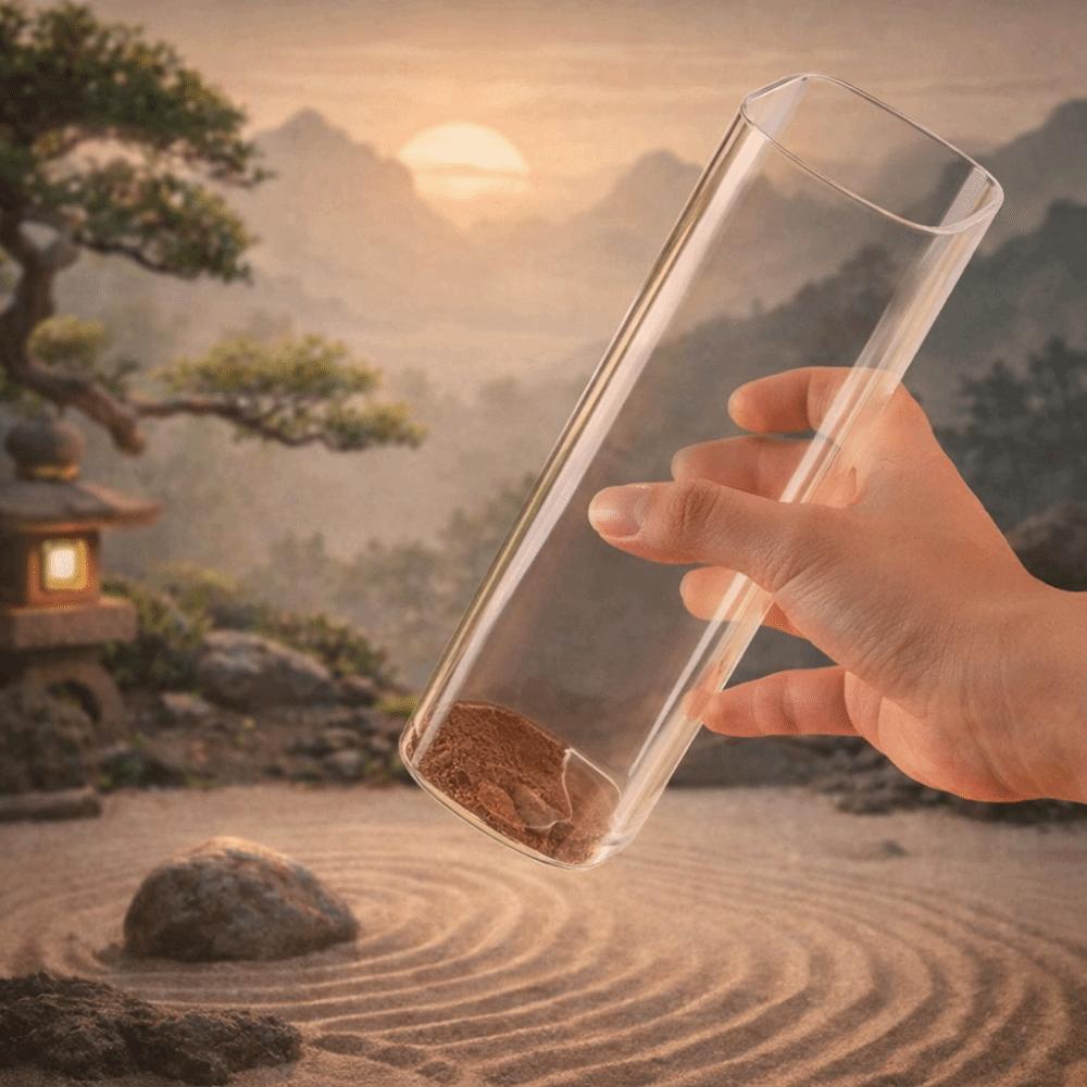 Cuboid Shape Incense Stick Stand Zen Style Transparent Glass Incense Burner Minimalist Anti-Ash Flying Incense Holder Spa