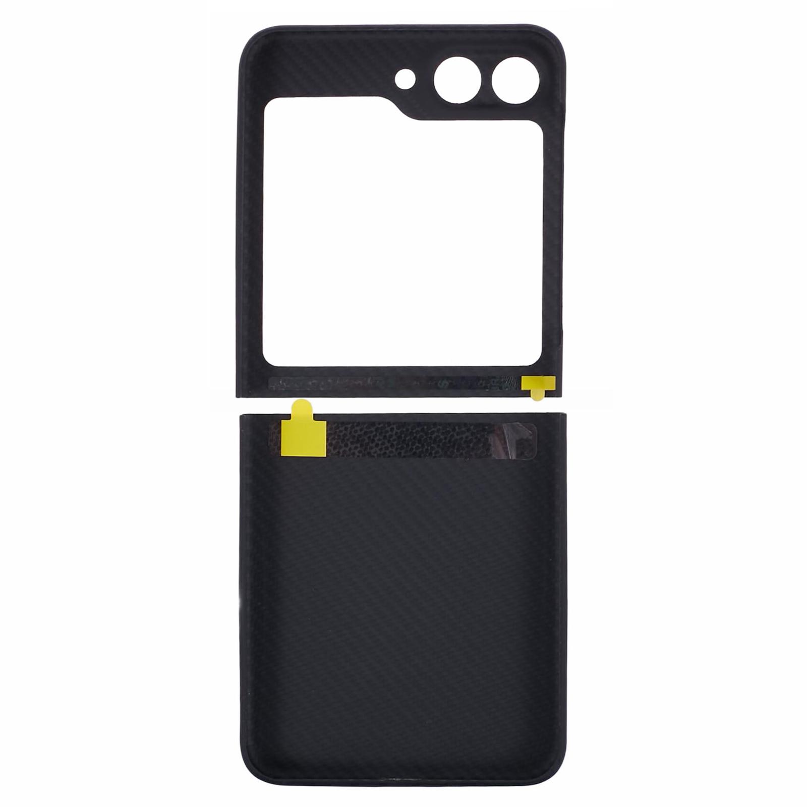 

Precise Cutout Fine Textured Black Phone Case for Samsung Galaxy Z Flip5 5G Case Aramid Fiber Shockproof Cover A