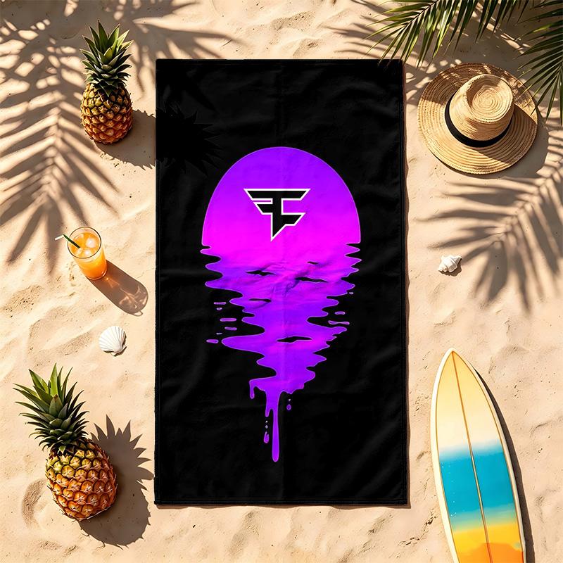 FaZe Clan (14) Téma Plážová osuška Odolná voči piesku Mäkká a pohodlná Vhodná na bazén Kempovanie Jogu a Potápanie Cestovná