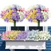 Artificial Flower Multi-Head Fake Flowers Bouquet Home Decoration Resistant Party Garden Living Room Bedroom Holiday