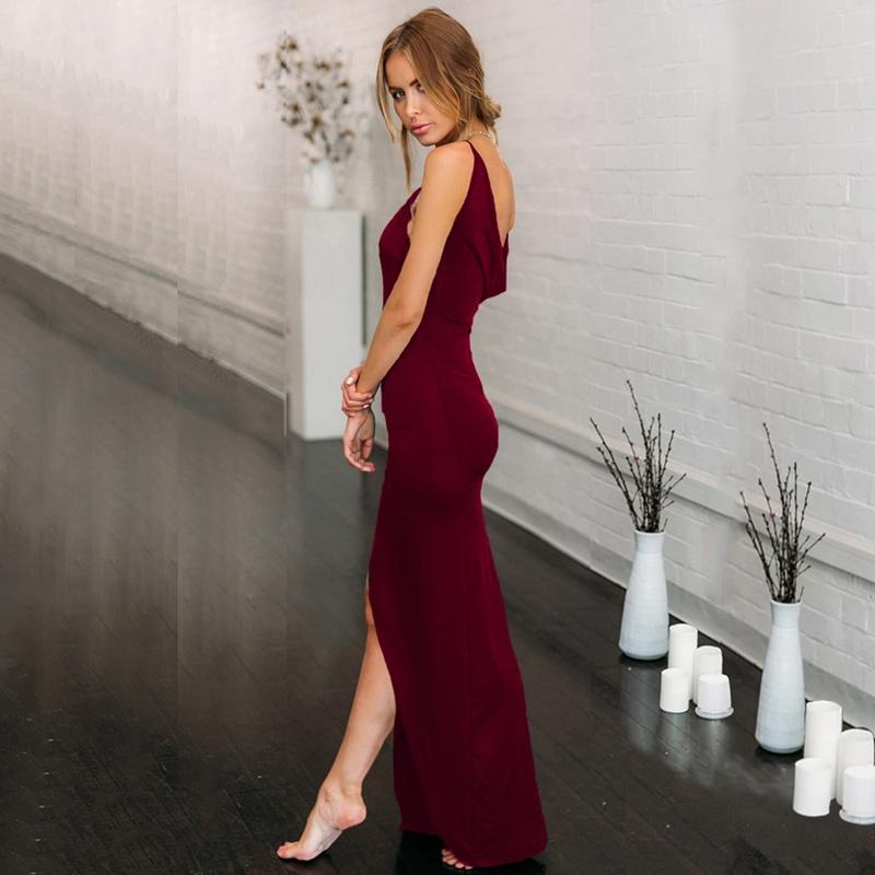 New Sexy Sleeveless Backless Dresses High Waist Silm Evening Dress Prom Gowns Trendsetting Must-have Items Fashion Versatile Outfits
