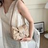 Soft Bowknot Shoulder Bag Underarm Bow  Armpit Bag High Quality Single Shoulder Bag  Shopping