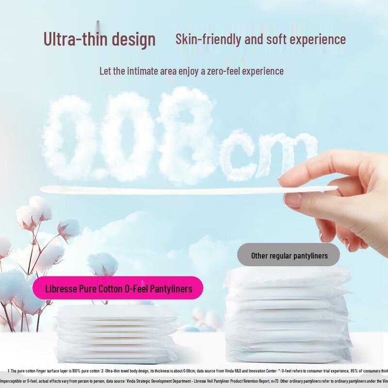 Whisper 0-Feel Ultra-Thin Breathable Pantyliners