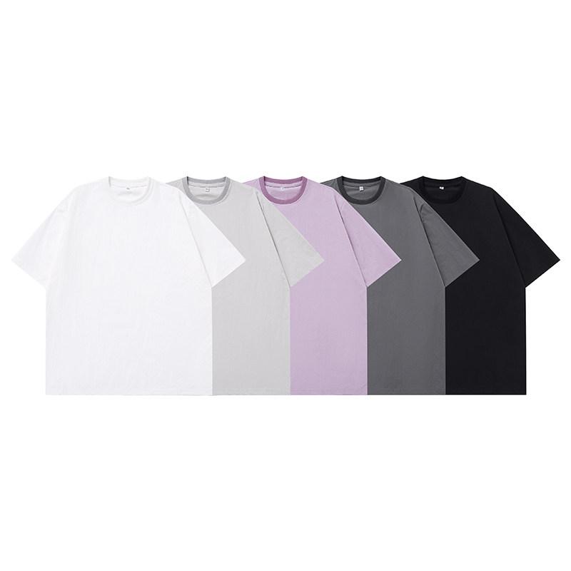 Men's Summer Round Neck Short Sleeve T-Shirt Fashion Trend Casual Loose Tops Soft Breathable Basic Tee for Daily Streetwear