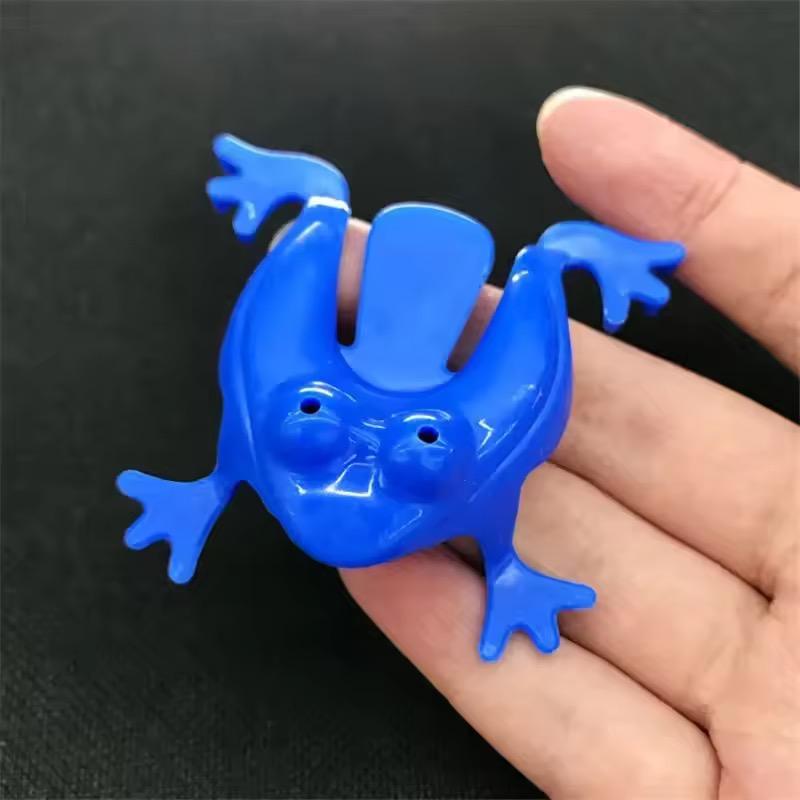 50PCMini Jumping Frogs Toy Set, Colorful Abs Plastic Finger Toys, Fun Party Games, Ideal Birthday Gift, Parent-Child Interaction