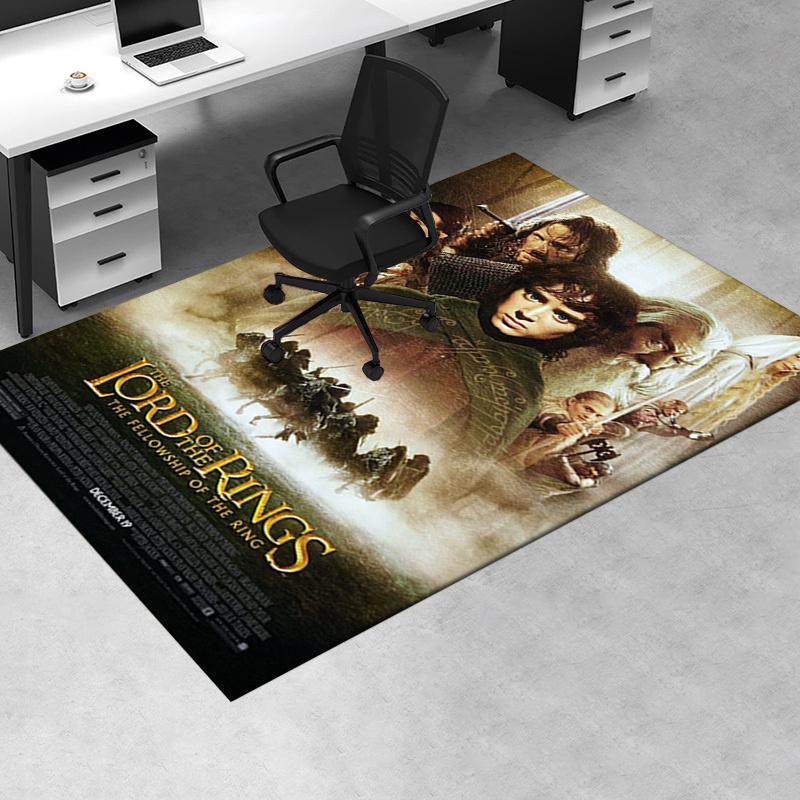 The Lord of the Rings: The Fellowship of the Ring Movie Poster Print Office Mat Home Decor Office Desk Chair Rugs Chair Carpet for office Ch 60cm by 90cm