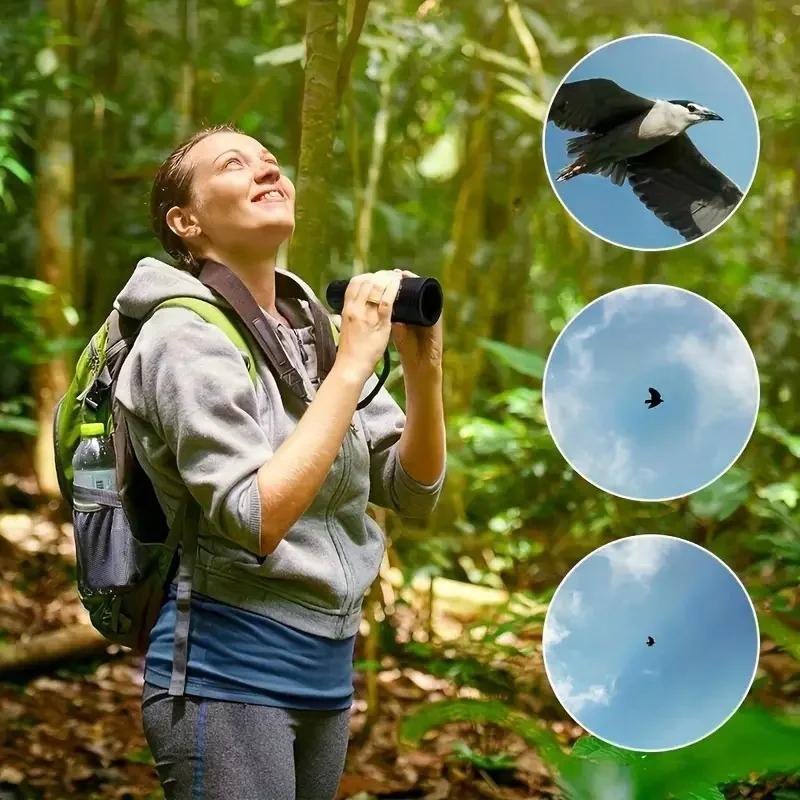 Powerful 16x52 Monocular Telescope Zoom  Long Range Night Spyglass for Outdoor Camping Bird Watching High Clarity Hunting