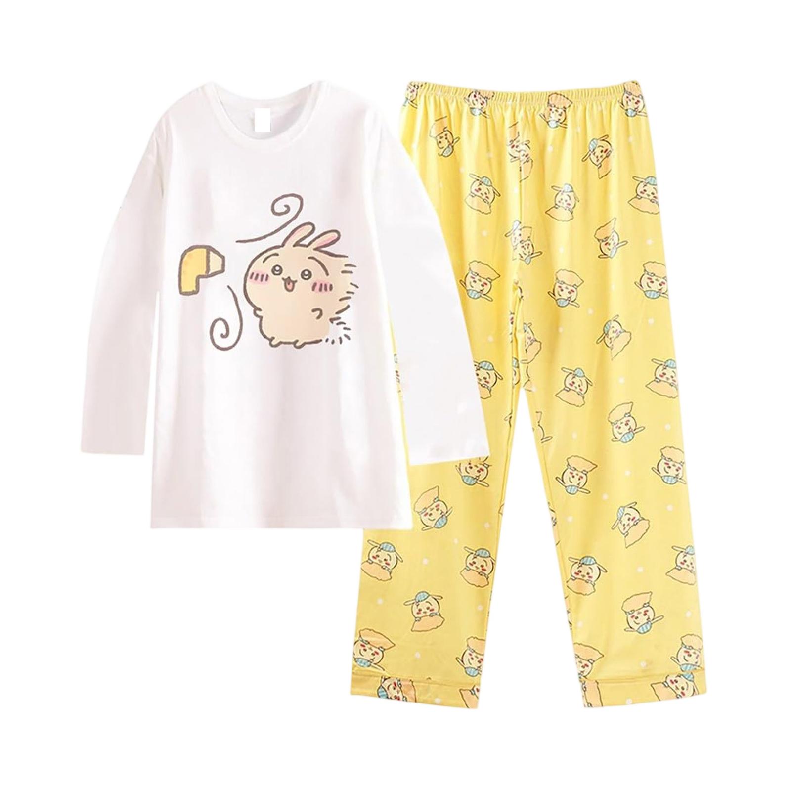 Girls  2-Piece Pajama Set - Long Sleeve & Pants Outfit XXXL жёлтый