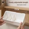 Expandable Design Cosmetic Storage Box White Desktop Storage Rack  Bathroom Organization