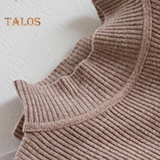 Damen Strick-Hemd mit halbem Stehkragen, langen Ärmeln, einfarbig, schmale Passform, gerippte, warme Strickmode