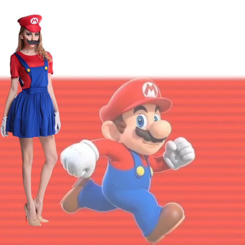 Mario And Luigi Cosplay Costume For Halloween Party Dress Up