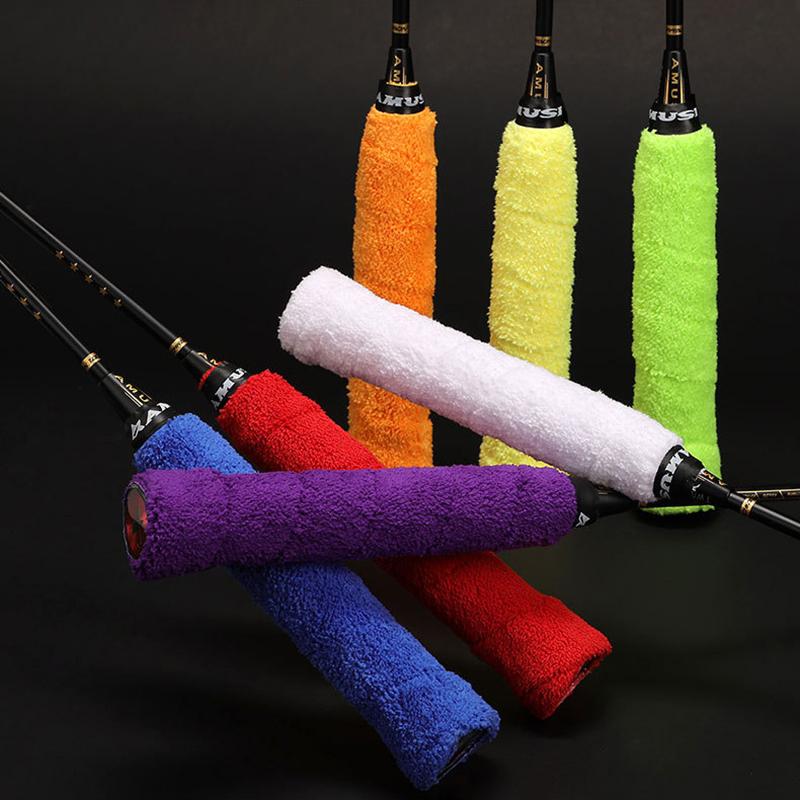 Hochwertige Tennis Badminton Schläger Übergriffe Baumwoll Handtuch Griffe Band Schweißabsorbierendes Griffband Schweißband