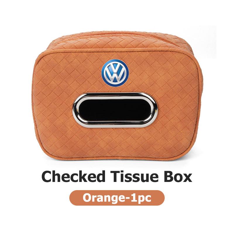 2026 saf7Car Paper Storage Bag Headrest Decor Backrest Tissue Box For Volkswagen VW Polo Jetta Sagitar Magotan Passat B5 B6 B7 CC Tiguan