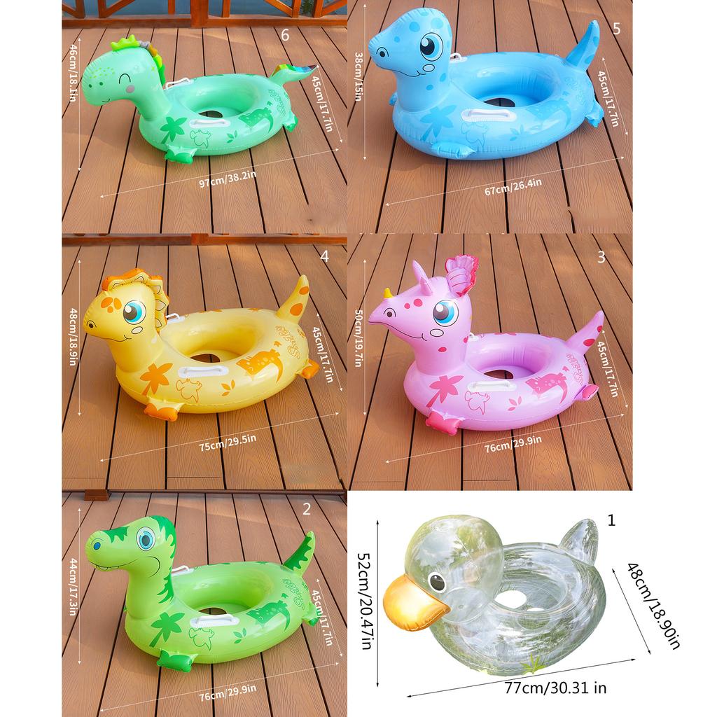 Duck Float Cute Swimming Ring Float Toy for Pool Party/Game Travel/Swim Foldable Help Swim Without Fear