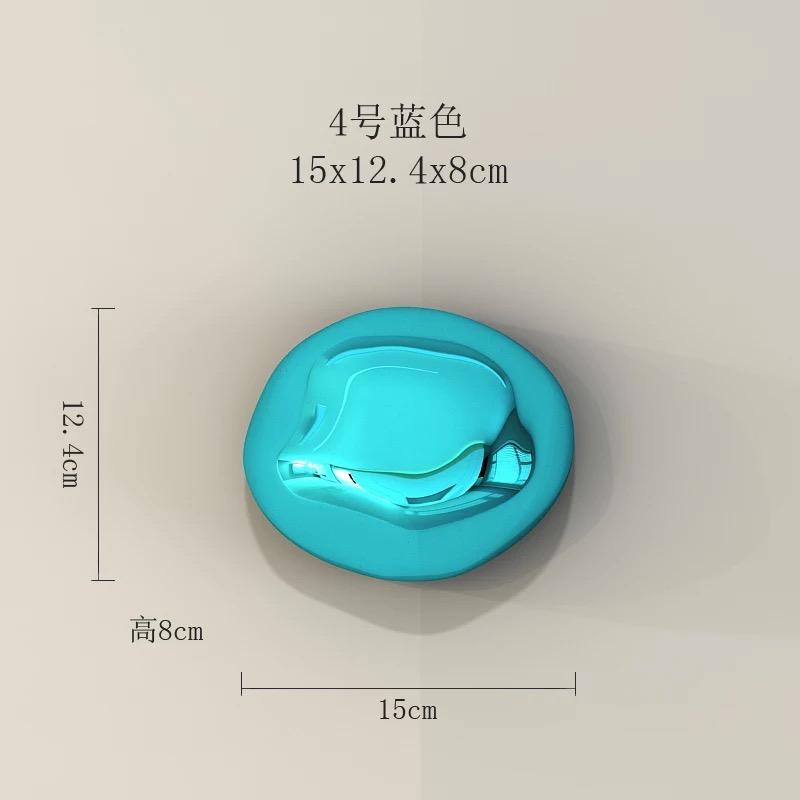 Background Wall Hanging Silver Stone Abstract Three-dimensional Handicraft Pendant Living Room Wall Decoration Accessories