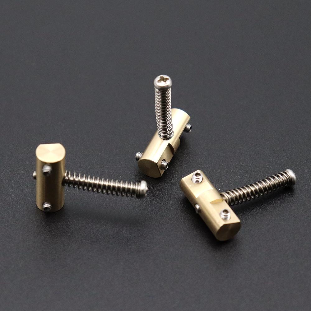 3Pcs Wilkinson Compensated Vintage Brass Bridge Saddles Guitar Bridge Accessories For Fd Tl Guitar