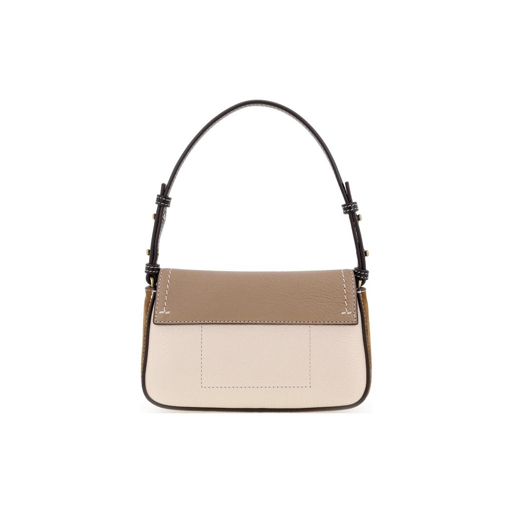 Tory Burch Felix Fashion Minimalist Leather Baguette Underarm Bag Women bags Beige Cream 153437-200