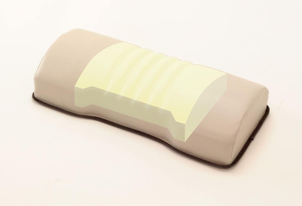 EXGEL Shaved Pillow Beige W300 x D140 x H70 Size (mm), Weight Approx. 0.9kg