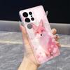 Smiling Pink Fox In Flowers Case for Samsung Galaxy S26 S25 S24 S23 S22 S21 S20 FE Plus Soft TPU Slim Fit Shockproof Cover