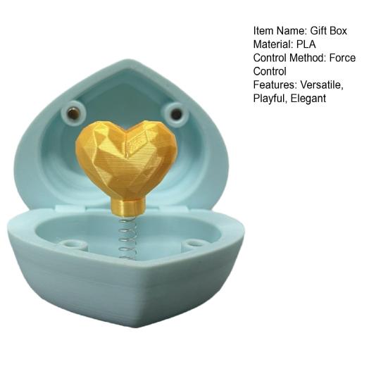 Yousheng Heart Shaped Gift Box Novelty Ring Box with Hearts Magical Surprise And Playful Ring Holder Valentine's Day Birthday Holiday Gifts