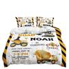 Engineering Vehicle Bedding Sets For Boys Excavator Duvet Cover SetQueen Comforter CoverPlaystation Designs Bed Set For Teen