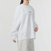 Jordan Alphabet-Druckmuster Rundhalsausschnitt Locker Trainings-Sweatshirt Damen Oberteile Weiß HF1120-100