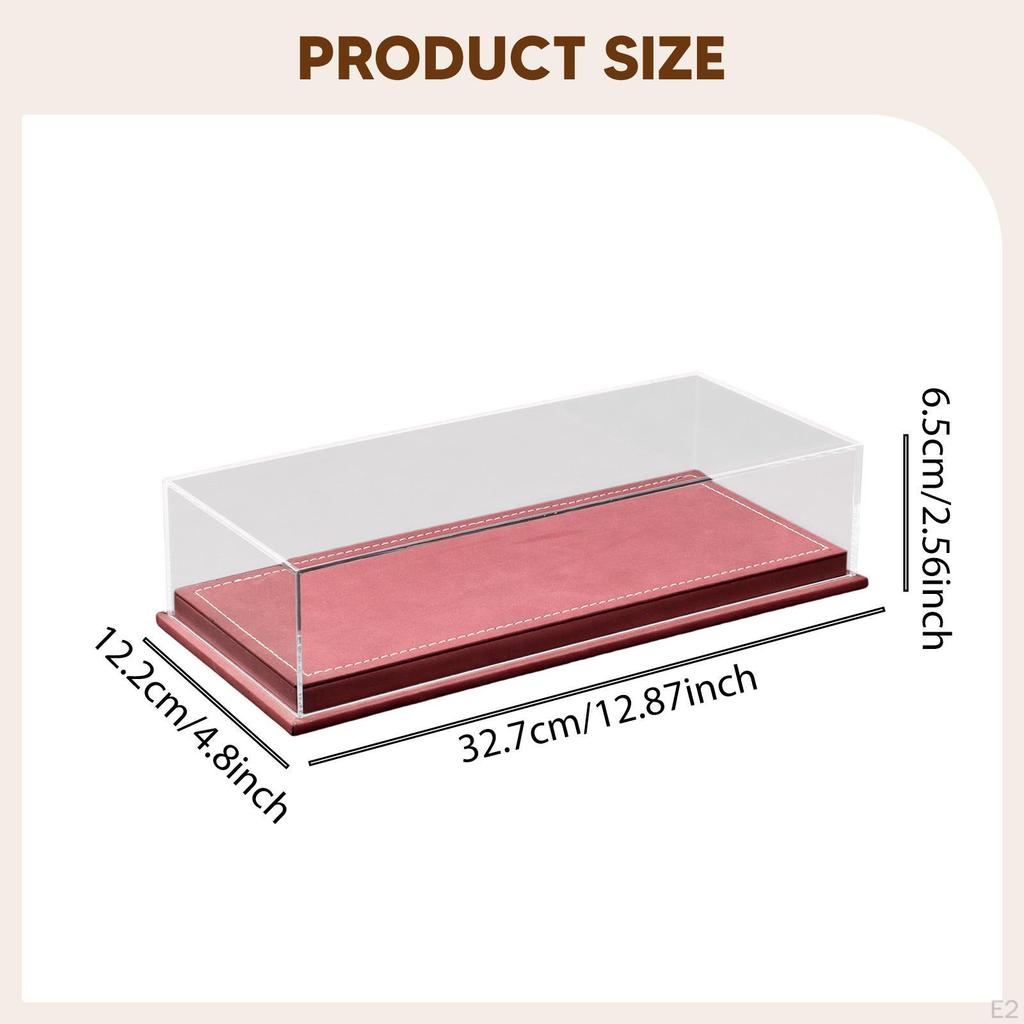 1:64 Scale Model Car Display Case Toy Storage Box Transparent for Collectibles