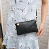 Patent Leather Bag Trendy Shoulder Bag  Women's Japanese and Korean Coin Bag  Crocodile Pattern Crossbody Bag  Mobile Phone Coin Wallet