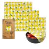 3pcs/Set Reusable Beeswax Wrap Paper Natural Food Wrapping Paper Fresh Keeping Cloth  Sandwich