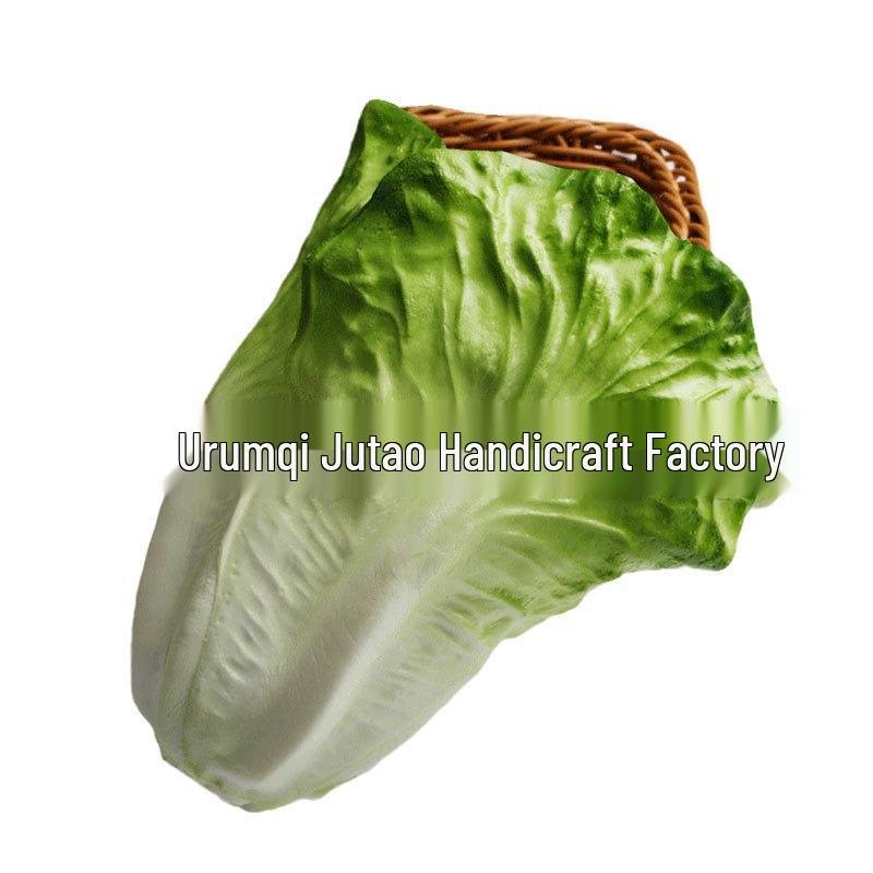 PU Simulation Purple Cabbage & Lettuce Vegetables - Faux Plants for Decoration, Education & Photography Props