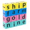 Word Matching Blocks Cognitive Pairing Toy For Learning Children Wooden Montessoris Letters Block