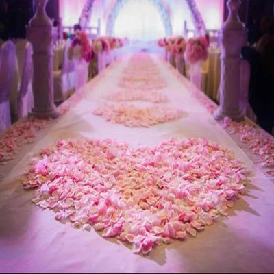 1000 Stück Künstliche Falsche Rosenblätter Bunt Simulation Seidenrosenblatt Für Valentinstag Hochzeitsparty Romantische Dekoration