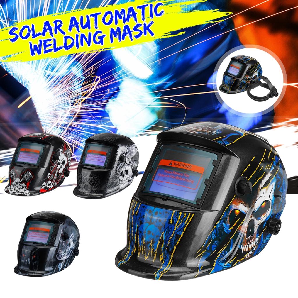 Adjustable Automatic Solar Welding Mask Helmet For Grinding Lens Tig Welder Mask Headband Photoelectric Face Protection 92×42mm