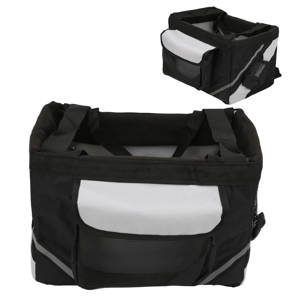 Dog Bicycle Bag Detachable Front Bike Carrier Basket Bag for Small Medium Pet Dogs