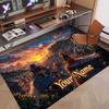 Custom Name Crystal Velvet Rug,Naruto Comfortable Anti Slip Floor Mat For Room Decoration