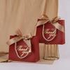 6pcs Thank You Gift Paper Bag Pink White Red Black Gift Packaging Bag for Wedding Bridal Shower Birthday Bachelor Party JXB